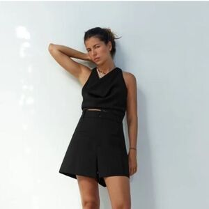 NWT Zara Women's Pink High-Waisted Shorts in Sz S